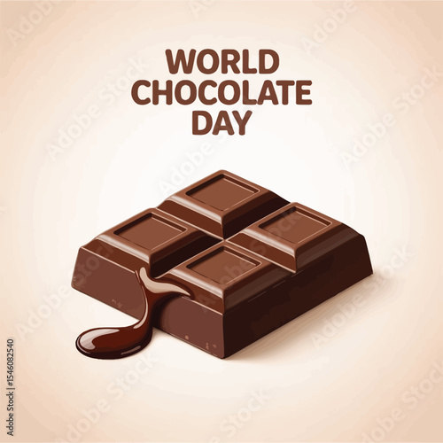  chocolate lovers day, chocolate clean vector, symbolic chocolate bar, minimal dessert icon, vector snack bar, chocolate product EPS, chocolate celebration vector, cocoa celebration day, 