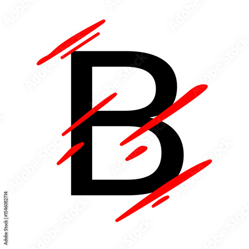 Font and number blood