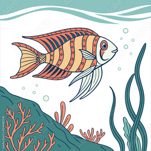  Sea food artwork. Canned fish artwork. Sardines fish artwork for t shirt print, poster, sticker fish vector
