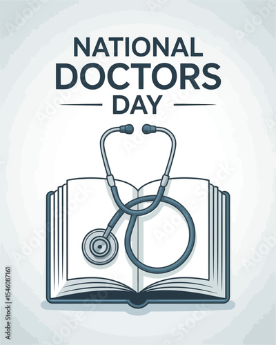 A clean vector illustration of a single stylized stethoscope shaped into a heart on a soft gradient or white background, symbolizing care and compassion. One object only. The stethoscope is sleek and 