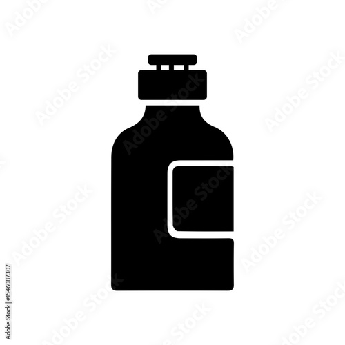 Bottle medicine syrup glyph icon