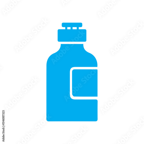 Bottle medicine syrup colored icon