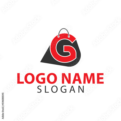 Letter G e-commerce logo design, G online shop logo, letter G bag shopping unique design, G-LETTER LOGO IDENTITY DESIGN FOR USE SHOP CART, Shopping bag logo, G logo