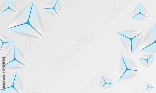 Presentation background design with triangle shape-Creative modern wheel banner background-Elegant template for decoration, flyer, futuristic, web, business, technology, education with platinum color