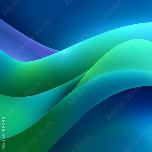 dynamic abstract business background featuring flowing shapes in varying shades of blue and green symbolizing growth and innovation with a modern and professional aesthetic .