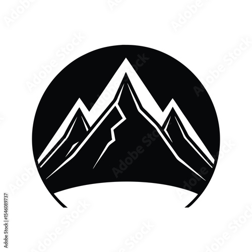 Silhouette of mountain range perfect for adventure scenery exploration and nature design