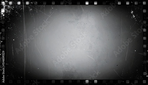 Vintage Filmstrip Image With Noise And Grain