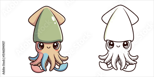 cute animal image for coloring, suitable for kids