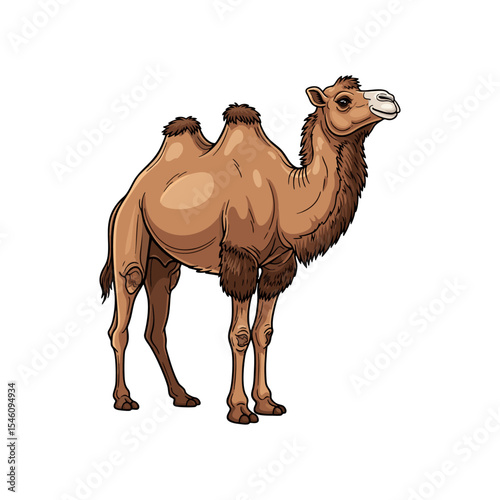 camel vector illustration on white background