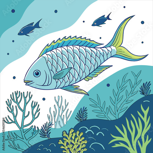  Sea food artwork. Canned fish artwork. Sardines fish artwork for t shirt print, poster, sticker fish vector
