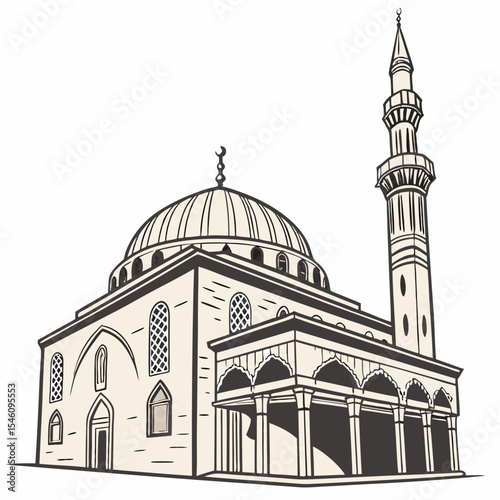 The mosque vector illustration
