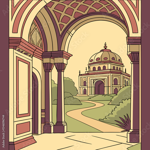 vector illustration of a church