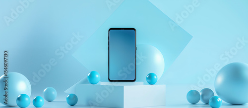 Wallpaper Mural 未来を映すスマートフォン ミニマルなデジタルステージ Torontodigital.ca
