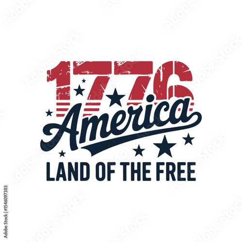 1776 america land of the free T shirt Design. 4th of July T shirt Design. America svg | 4th of july Svg