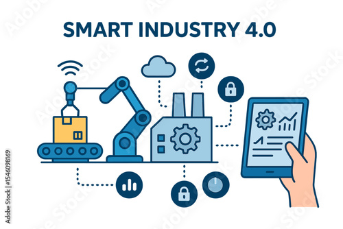 Industry 0 encompasses the industrial internet of things, innovative manufacturing, and smart industry, focusing on automation and user interface