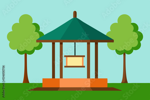 Serene Garden Gazebo Tranquil Outdoor Oasis Design