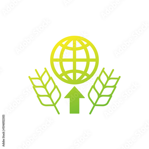 agricultural export icon, global food production