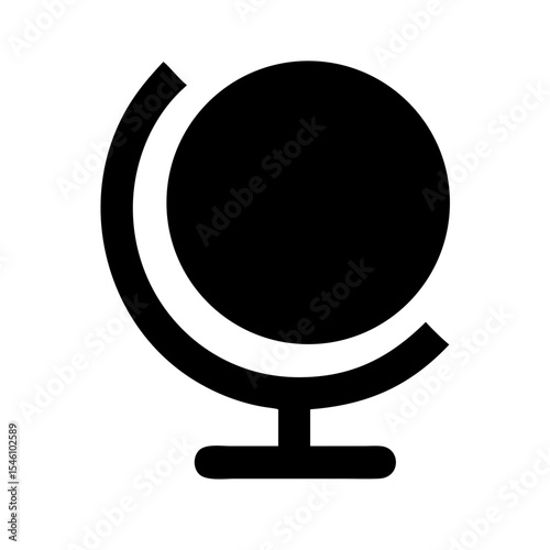 Globe with remove icon vector illustration