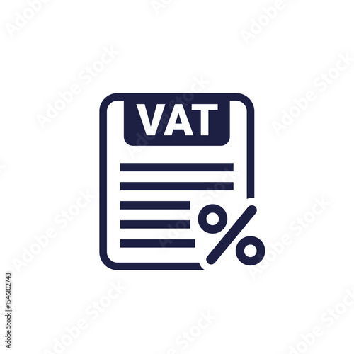 VAT icon, Value Added Tax