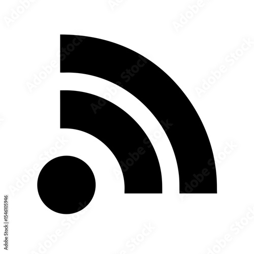 Alternative RSS icon vector illustration
