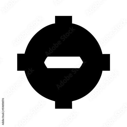 Settings with remove icon vector illustration