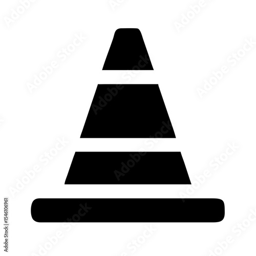 Traffic cone icon vector illustration