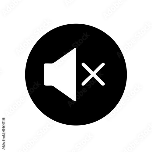 Volume muted with x icon vector illustration