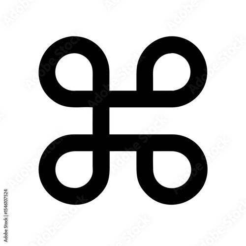Command button icon vector illustration