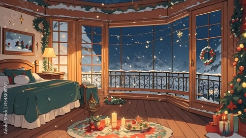 house in the winter