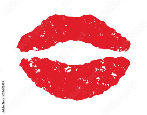 Sexy lips of women or girls flat vector illustrations set