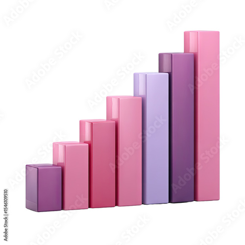 Free Download Colorful 3D Bar Chart Displaying Growth in Business Metrics and Data Visualization for Financial Analysis and Reports - GFXLoad
