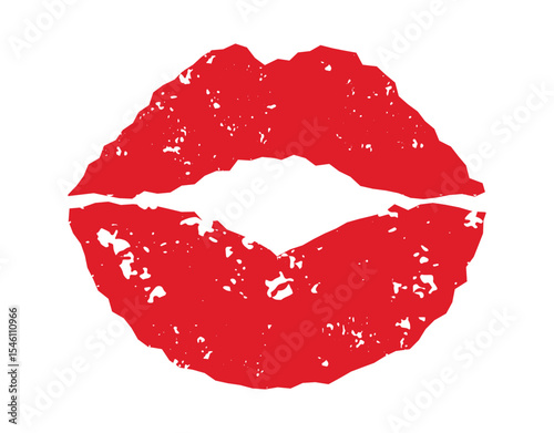 Sexy lips of women or girls flat vector illustrations set