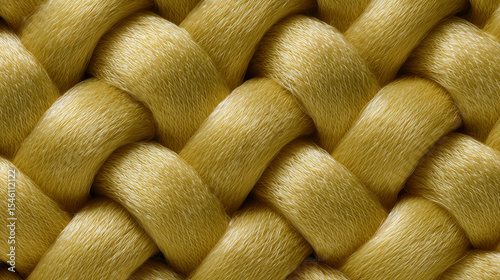 Extreme close-up of kevlar fabric weave, military-grade material, golden yellow strands, precise and tight knit,