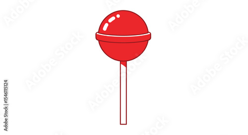 A Sweet Delightful Treat Round Candy on a Stick Known as a Lollipop