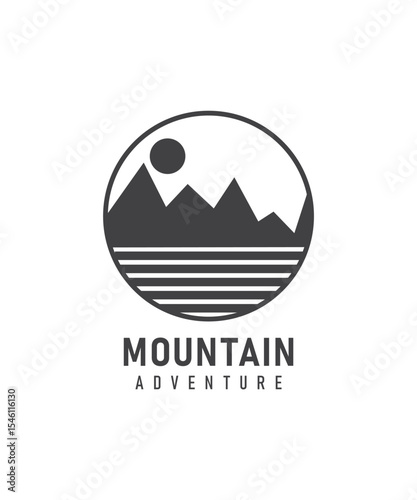 Mountain logo, adventurous logo in retro style.
Perfect for symbols of adventure, clubs, sports, groups and more.