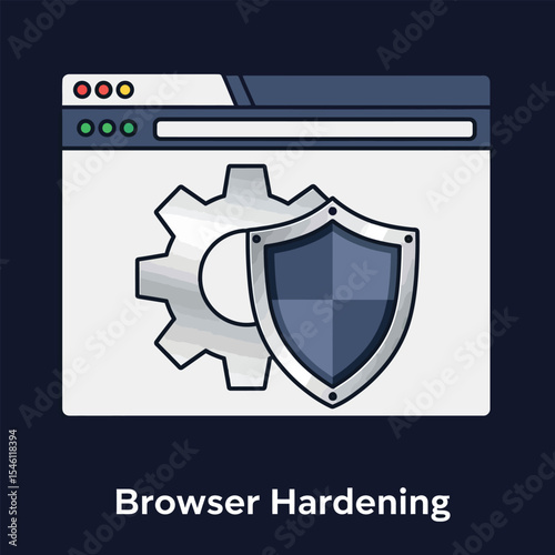 Browser Security Gear Shield Webpage Protection image