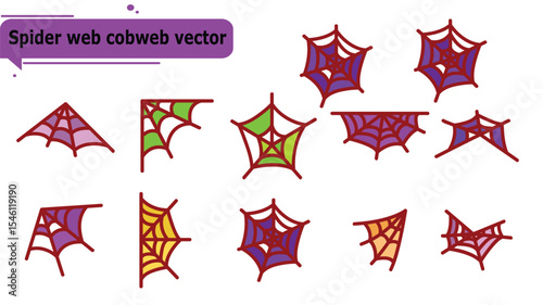 Spider web cobweb vector