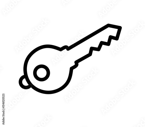 key ion vector with line design
