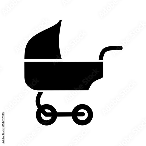 baby carriage vector illustration on white background