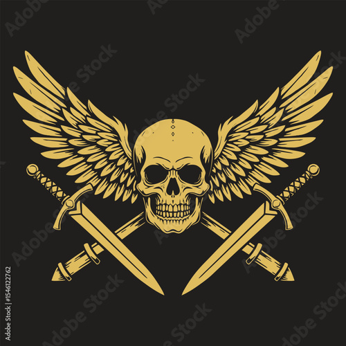 skull and crossbones with sword