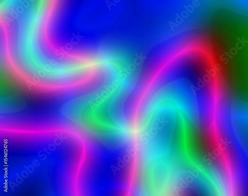 Abstract multicolored neon background. Bright saturated shades.