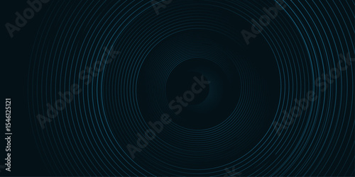 Abstract blue concentric circles and lines, a vibrant and dynamic design. Great for backgrounds, prints, web graphics, and technology themes-Use for banner, cover, poster, wallpaper, design with space