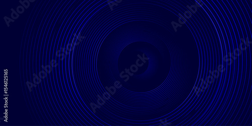 Abstract navy-blue  concentric circles and lines, a vibrant and dynamic design. Great for backgrounds, prints, web graphics, and technology themes-Use for banner, cover, poster, wallpaper