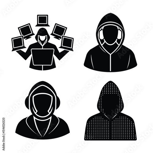 Computer hacker group bundle