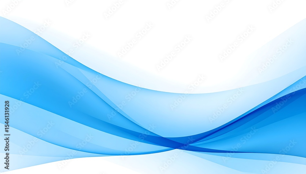 Fototapeta premium Blue Abstract Wave Background. (2)