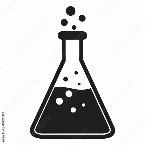 vector illustration of laboratory glassware