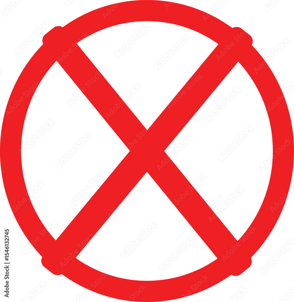 Fototapeta premium no entry sign