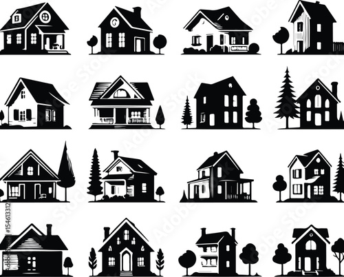 Home Vector Modern House Design Symbolizing Comfort, Family, and Real Estate