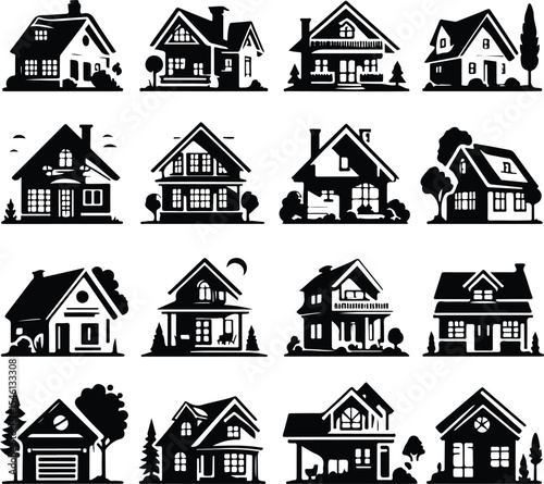 Home Vector Modern House Design Symbolizing Comfort, Family, and Real Estate