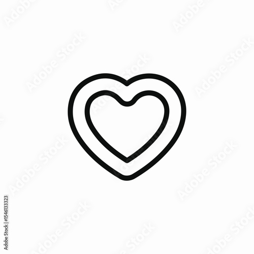 heart stamp icon sign vector